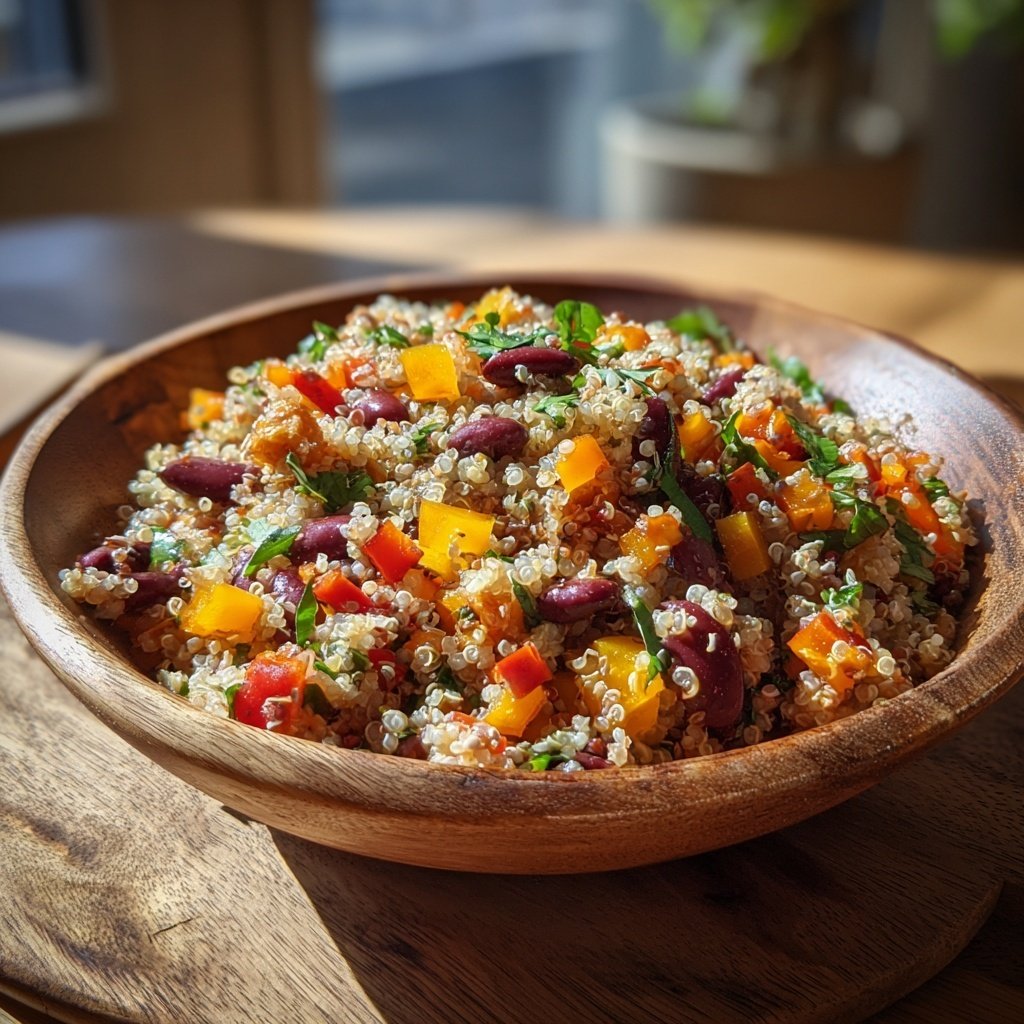 High Protein Quinoa Salat