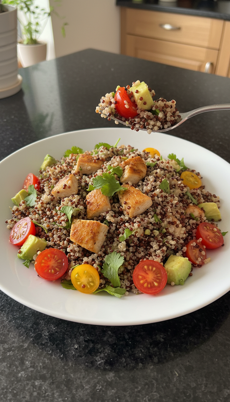 Warmer Hähnchen Quinoa Salat​