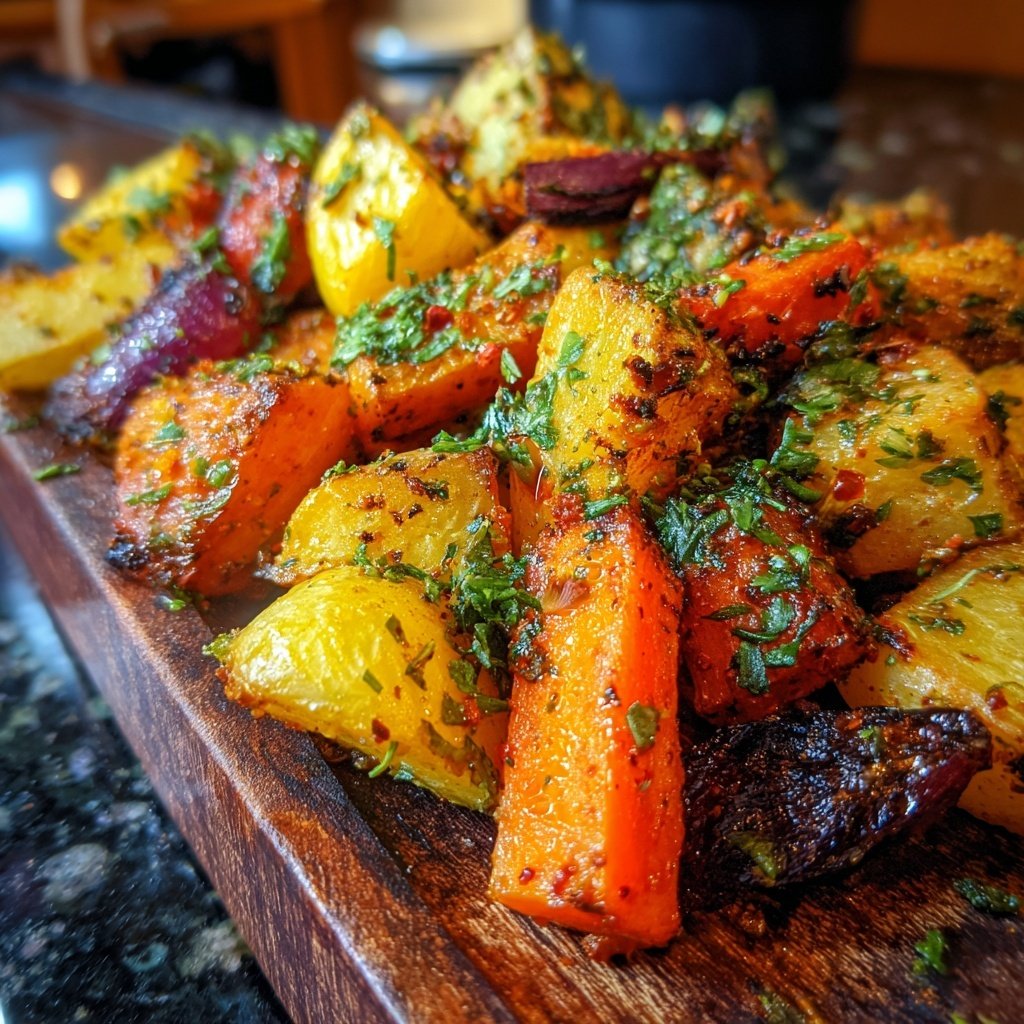 Kräuter Gewürztes Wurzelgemüse