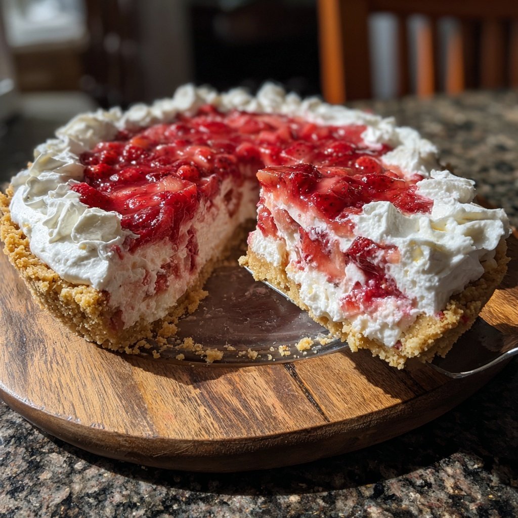 Erdbeer-Chiffon-Pie-Delight