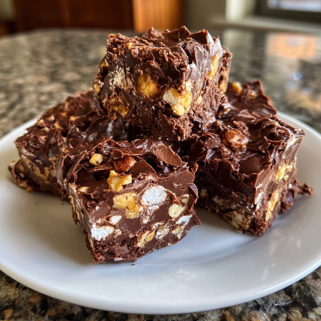 Rocky Road Fudge Würfel
