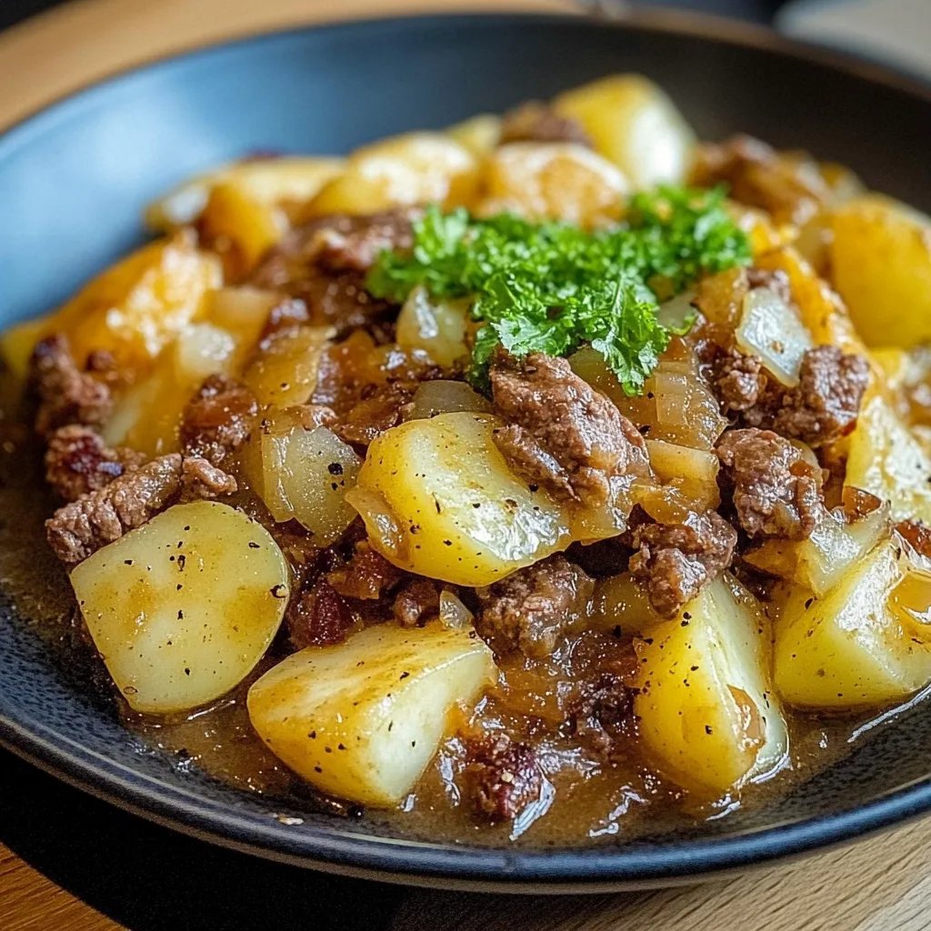 Herzhaftes Pfannengericht mit Spitzkohl und Kartoffeln