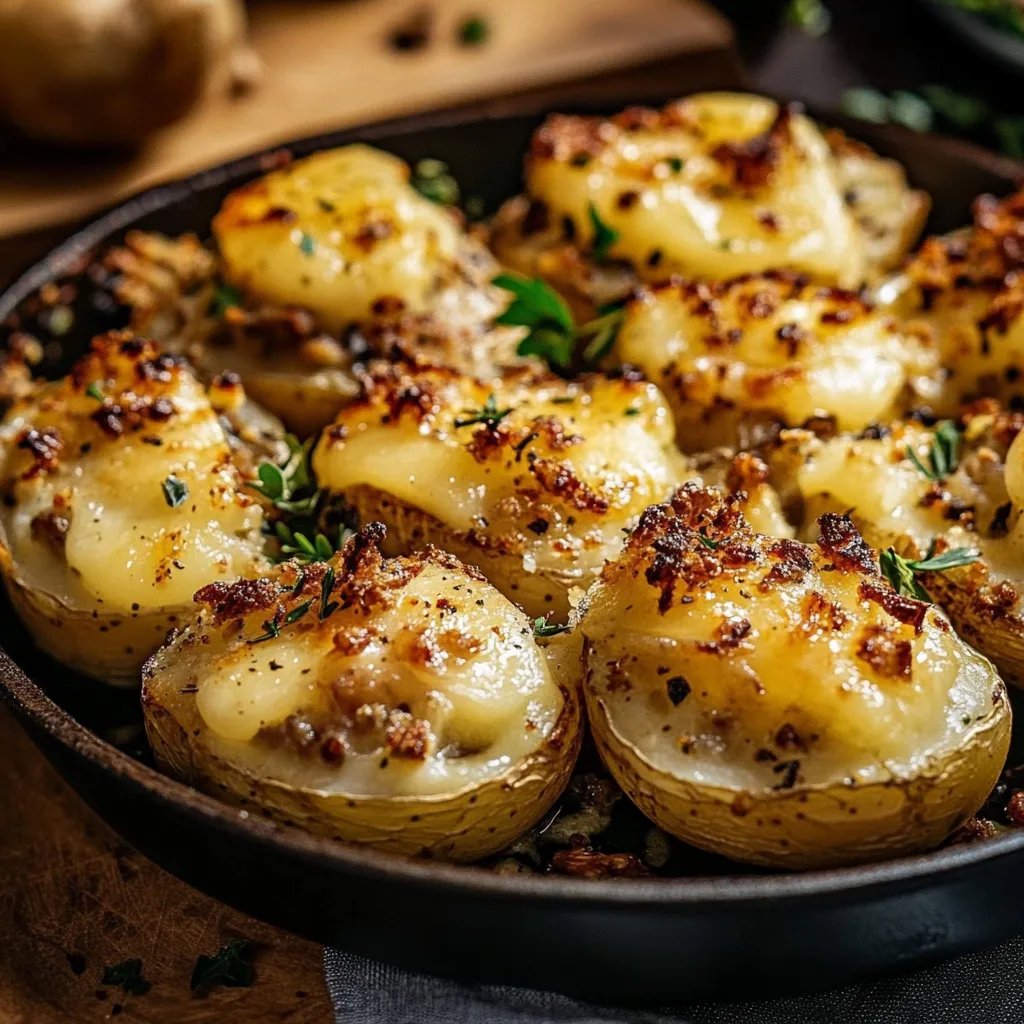 Gefüllte Kartoffeln nach Flammkuchen-Art
