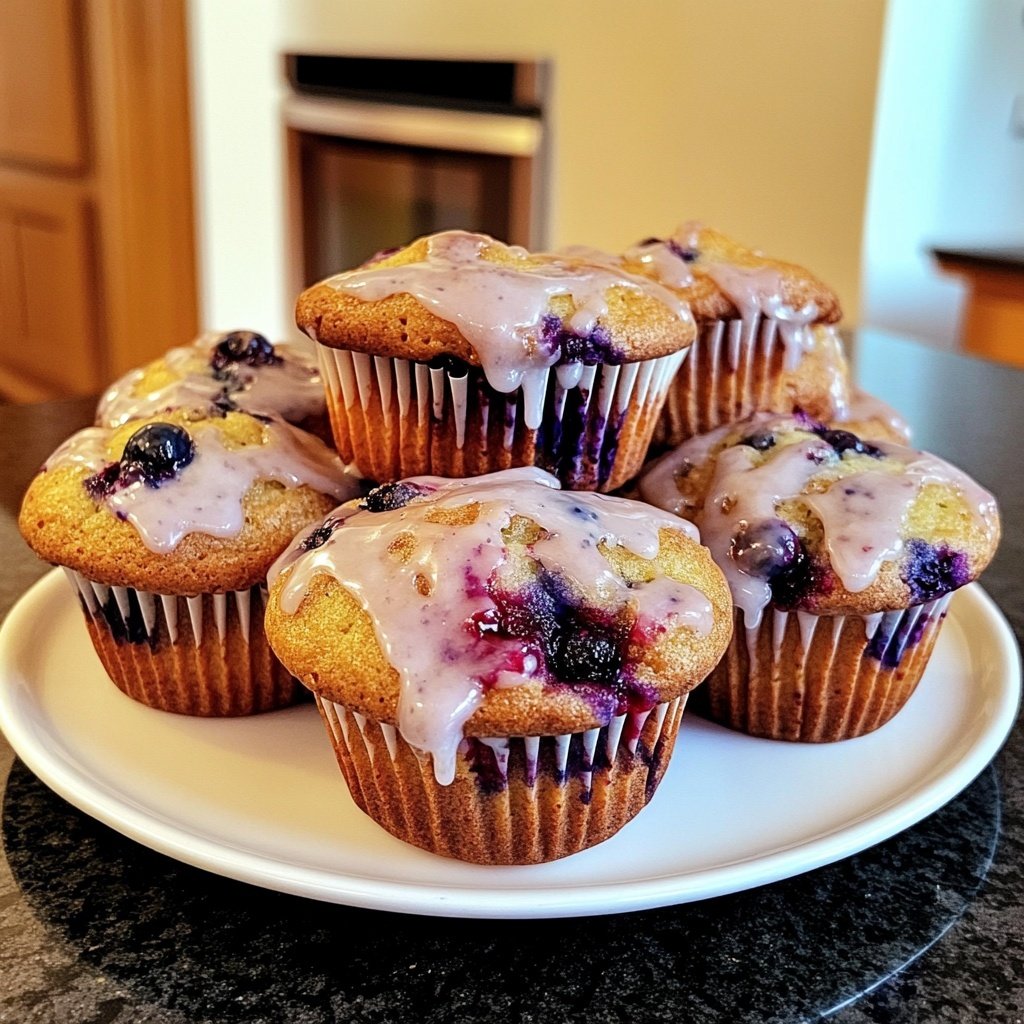 Meyer Zitronen Blaubeer Muffins