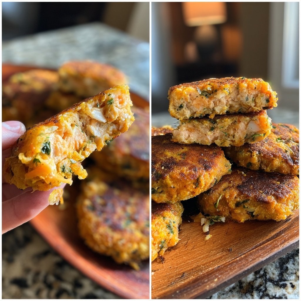 Kräuter-Süßkartoffel-Lachs-Patties