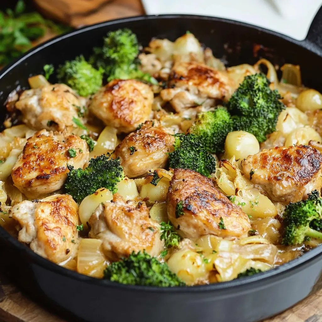 Hähnchen-Nudelauflauf mit Brokkoli