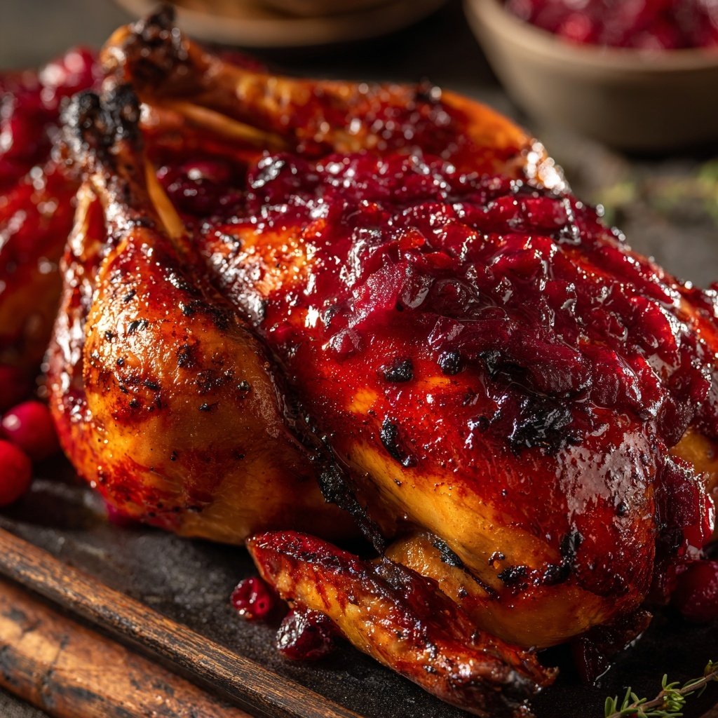 Cranberry Orangen Brathähnchen