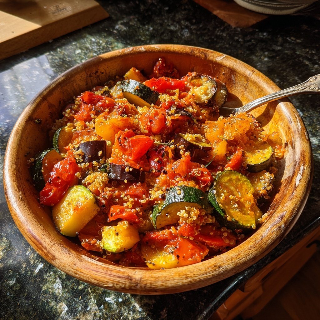 Einfache Ratatouille mit Quinoa
